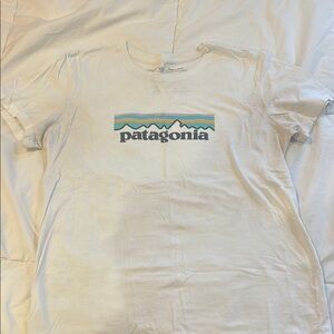 Patagonia White Graphic Tee